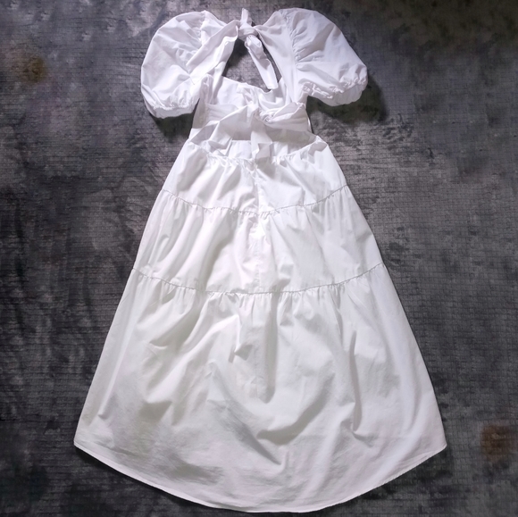 Bardot white tiered midi dress 6 - Picture 6 of 15